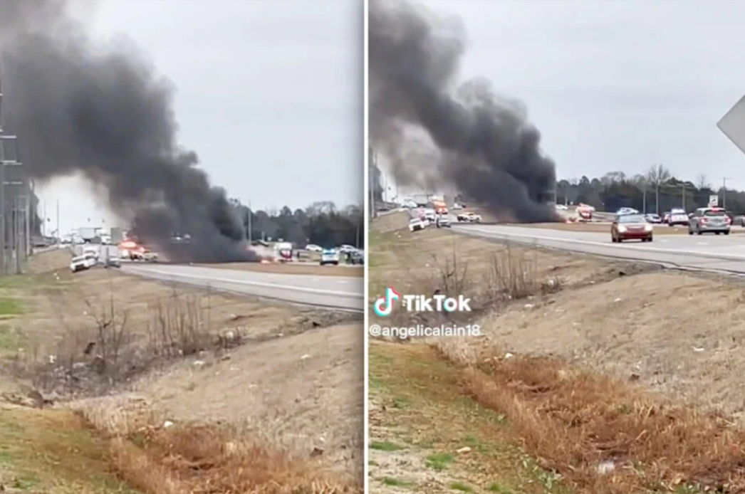 Militärhubschrauber abgestürzt - direkt auf eine Straße! - Crash eines Helikopters fordert 2 Todesopfer